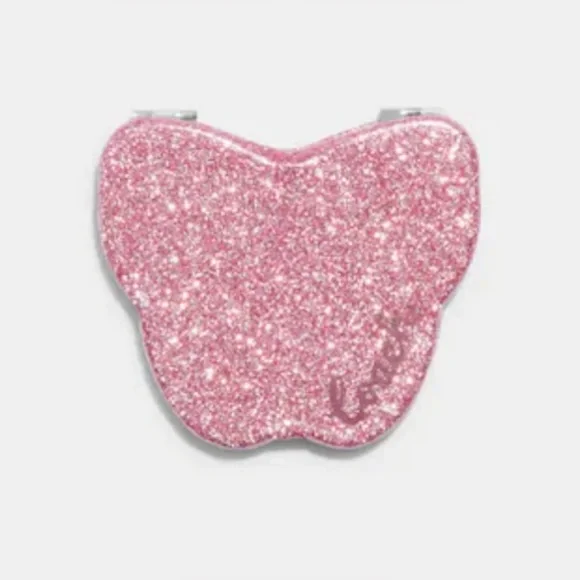 Coach Glitter Butterfly Compact Mirror - Picture 1 of 7